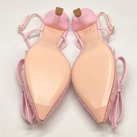 Roger Vivier Virgule Bow Comma-Heel Slingback Pumps size 37.5 - Picture 15 of 16